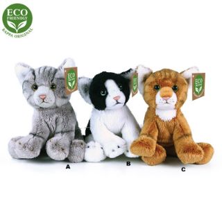 Obrázek z Kočka sedící plyš 14cm, mix(3) 